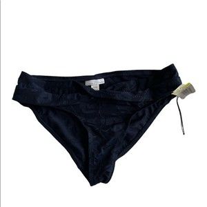 New! Robin Piccone Blue Flower Swim Bikini Bottoms